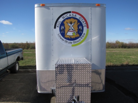 Front of hazmat trailer