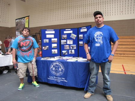 DJ and Steve in front of their presentation