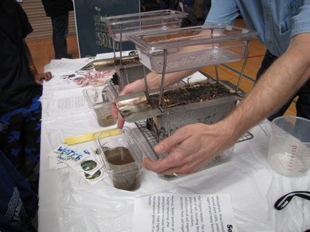 Two rainfall simulators